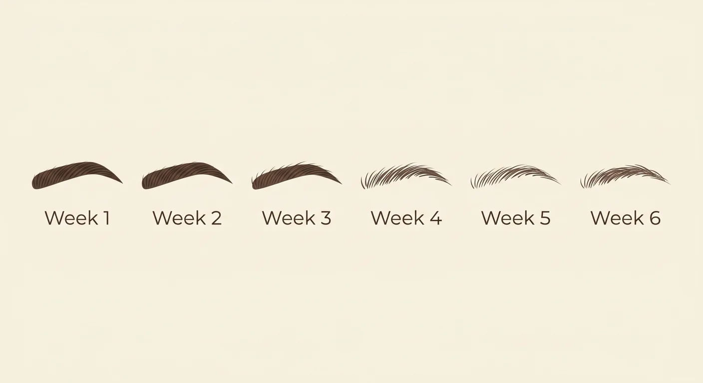 Brow lamination week timeline