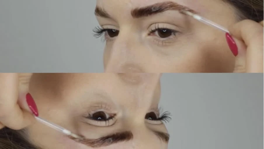 Apply tint to eyebrows