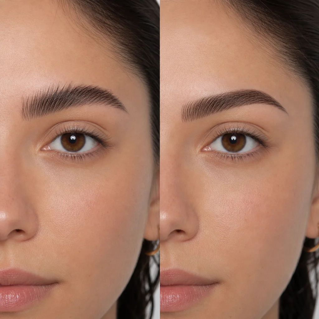 Laminated vs microbladed brows