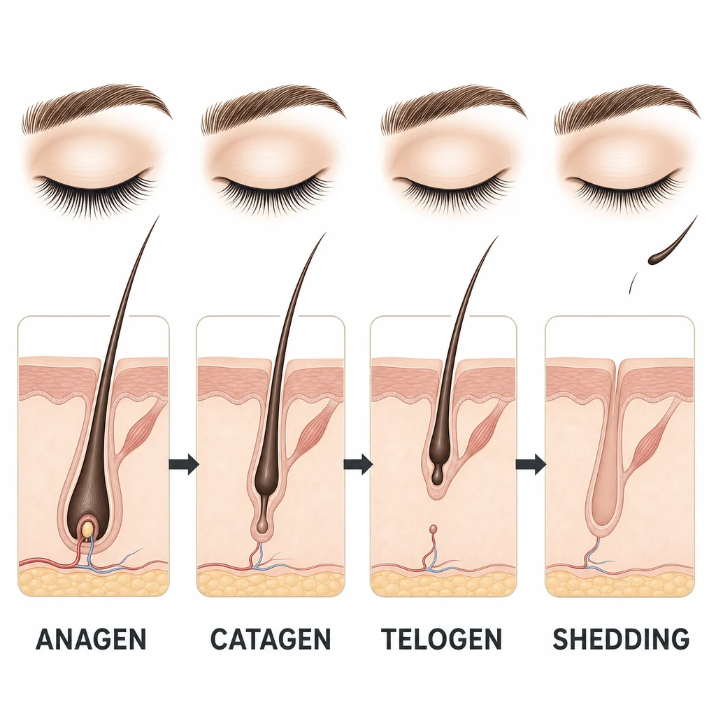 Hair growth cycle diagram