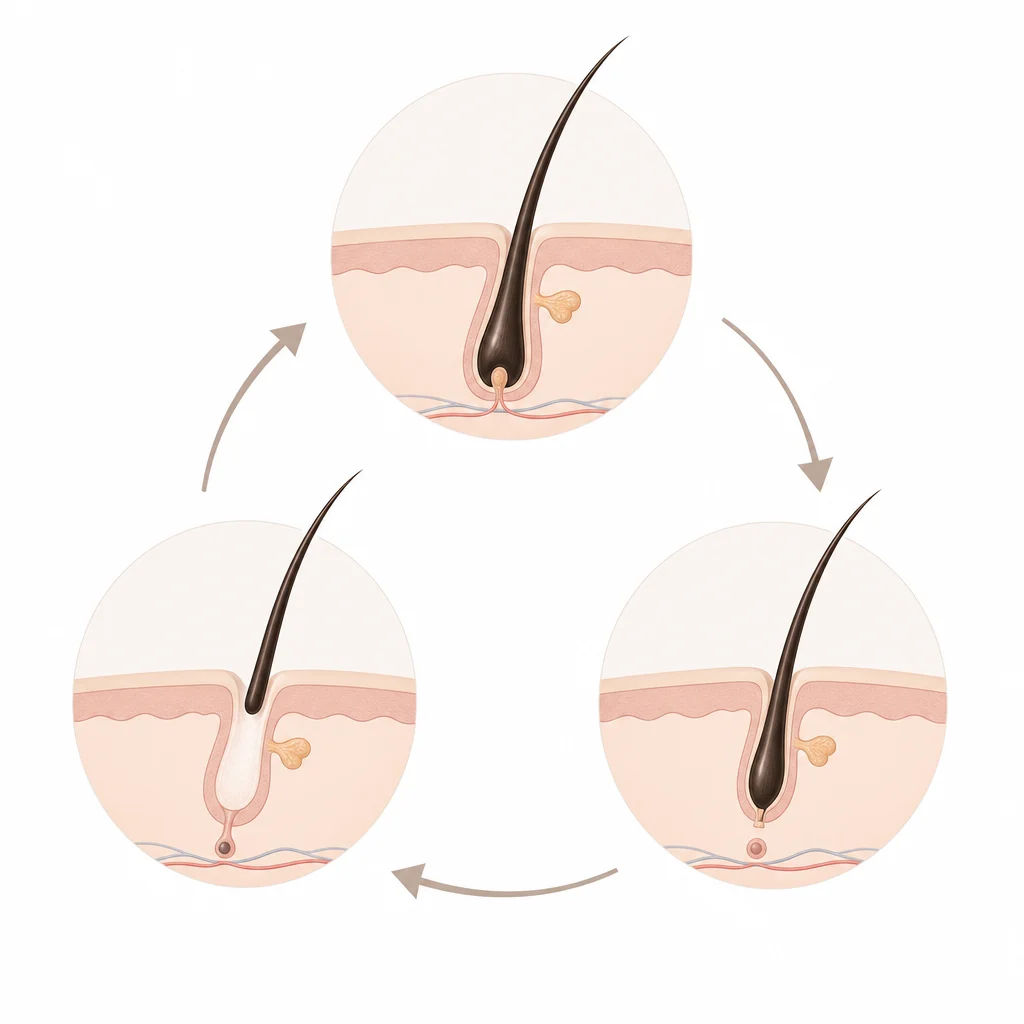 Eyelash growth cycle