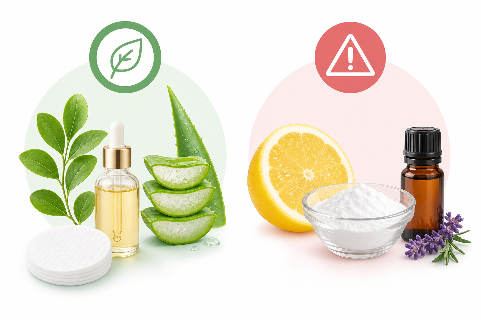 Ingredienti sicuri ed elementi rischiosi a confronto