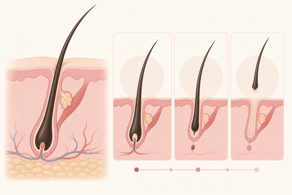 Eyelash growth cycle
