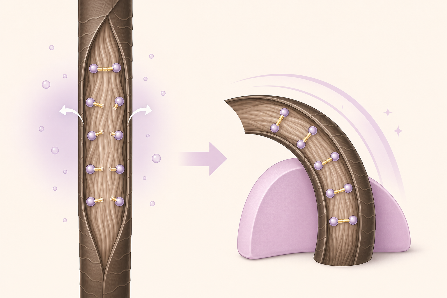 Eyelash bond restructuring