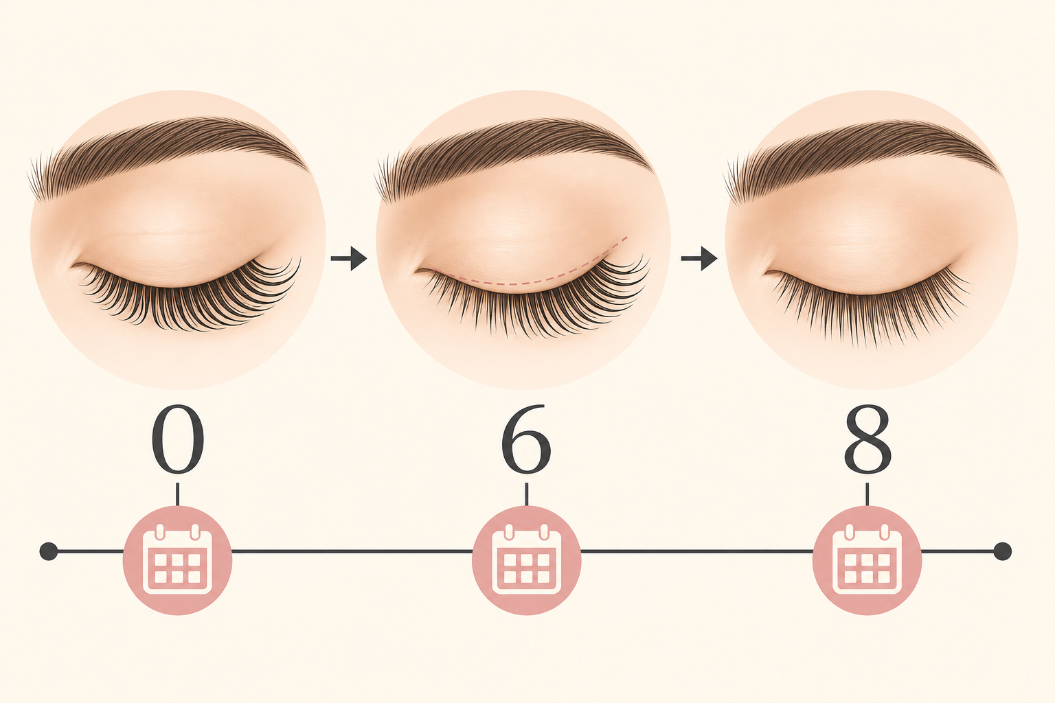 Lash lift timing timeline