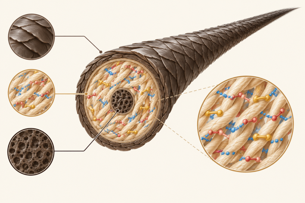 Natural lash bond structure