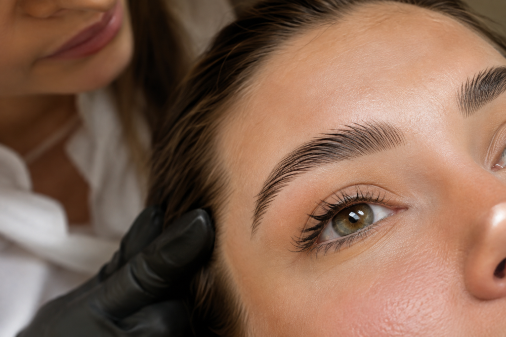 Laminated defined brows