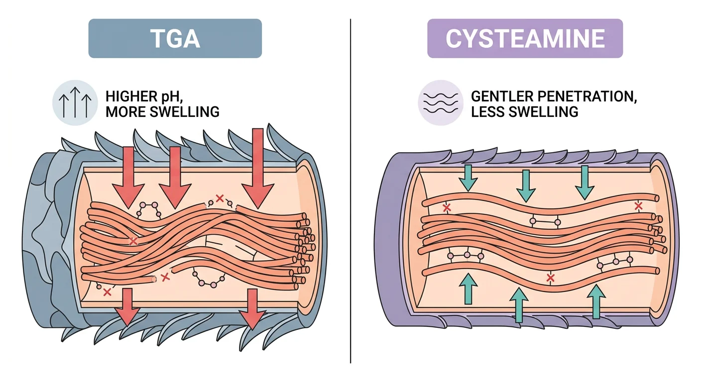 Diagramma TGA vs cisteamina