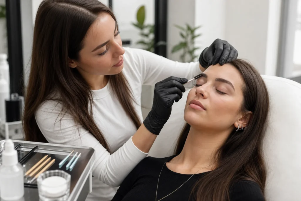 Salon brow prep