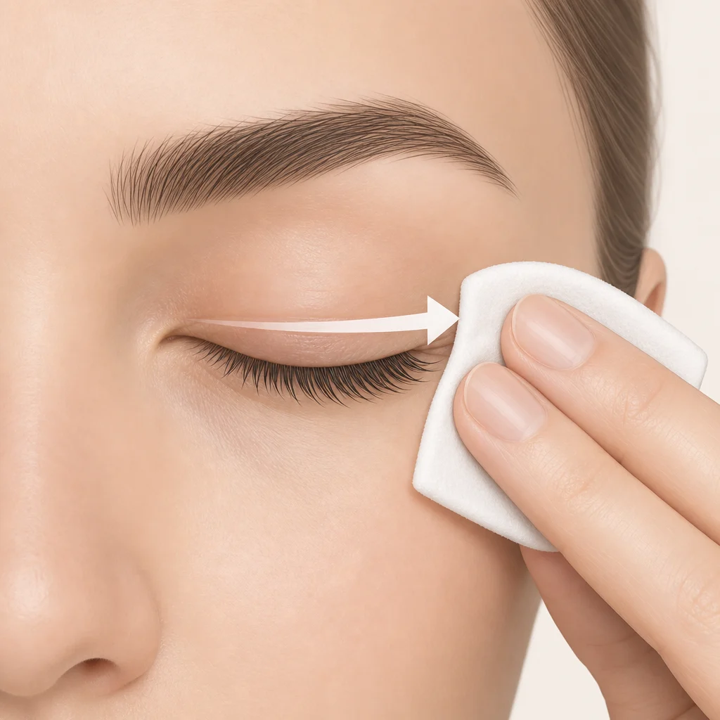 Gentle eyelid cleaning